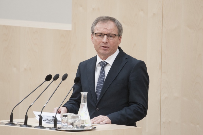 Am Rednerpult: Nationalratsabgeordneter Wolfgang Klinger (F)