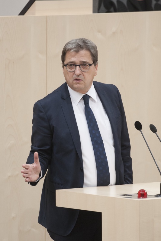 Am Rednerpult: Nationalratsabgeordneter Peter Wittmann (S)