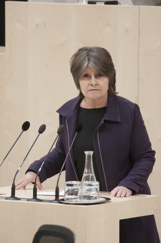 Am Rednerpult: Nationalratsabgeordnete Andrea Kuntzl (S)