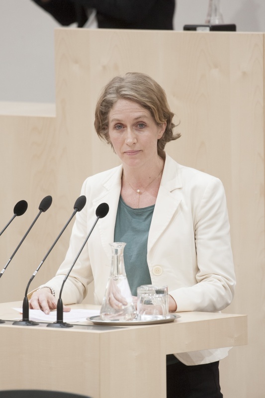 Am Rednerpult: Nationalratsabgeordnete Stephanie Krisper (N)