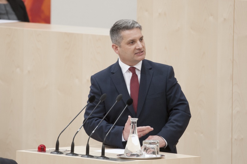 Am Rednerpult: Nationalratsabgeordnete Maurice Androsch (S)