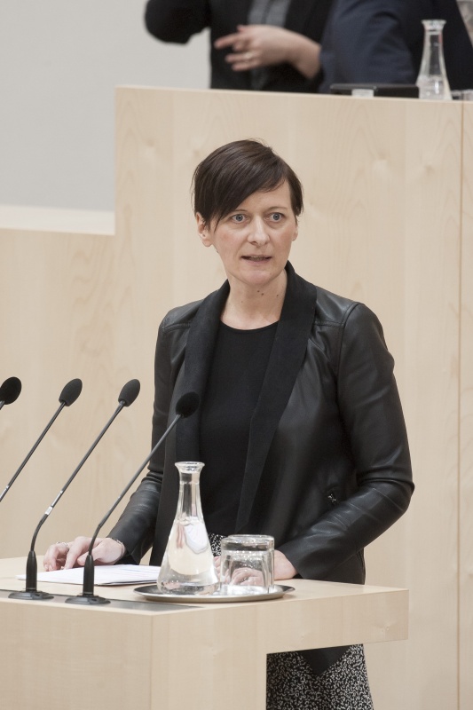 Am Rednerpult: Nationalratsabgeordnete Sabine Schatz (S)