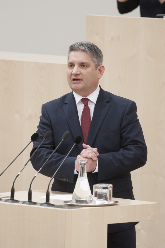 Am Rednerpult: Nationalratsabgeordnete Maurice Androsch (S)