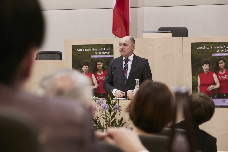 Begrüßung durch Nationalratspräsident Wolfgang Sobotka (V)