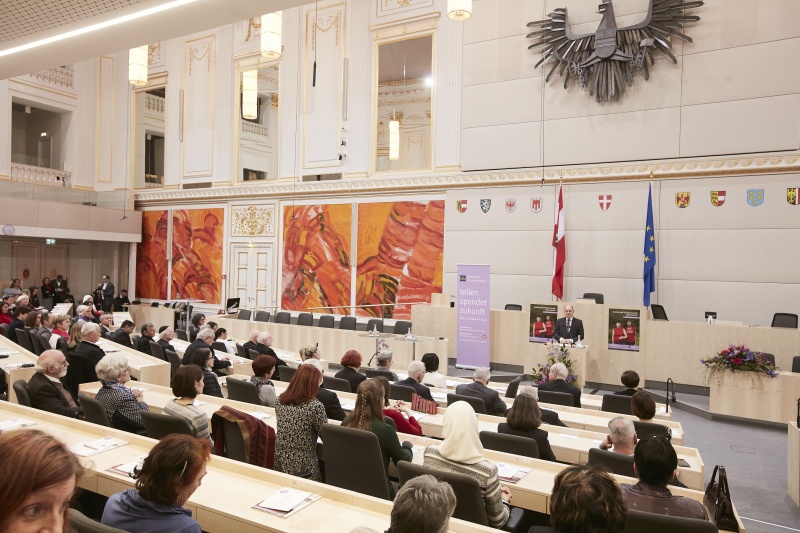 Begrüßung durch Nationalratspräsident Wolfgang Sobotka (V)