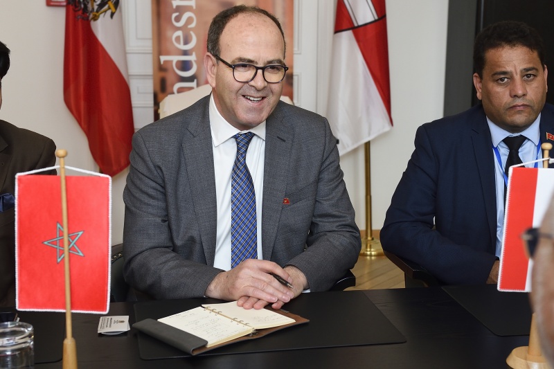 Präsident der Rätekammer des Königreichs Marokko Hakim Benchamach