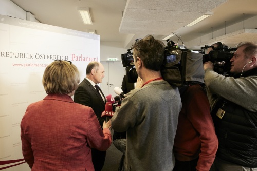 Nationalratspräsident Wolfgang Sobotka (V) beim Interview