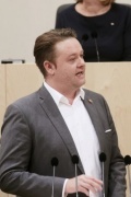 Nationalratsabgeordneter Mario Lindner (S) am Rednerpult