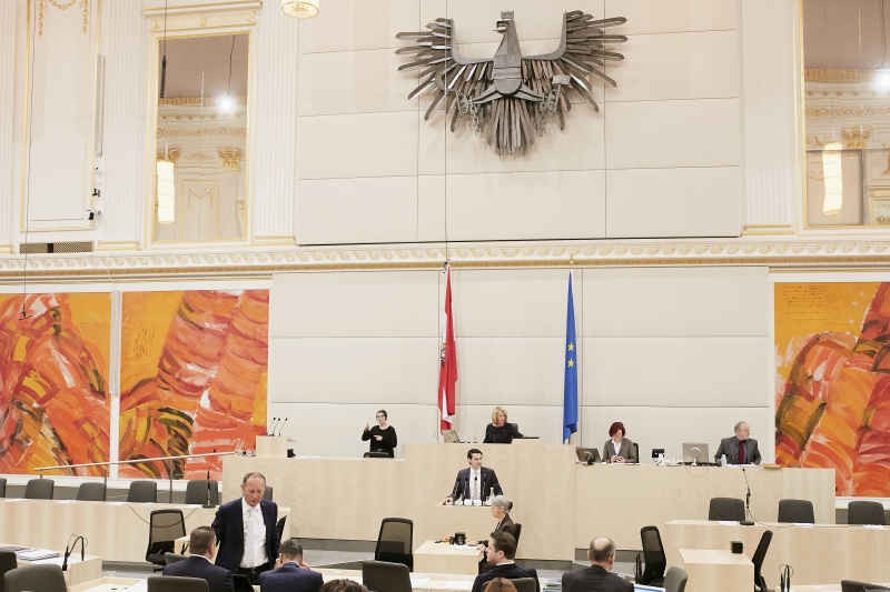 Nationalratsabgeordneter Christoph Zarits (V) am Rednerpult