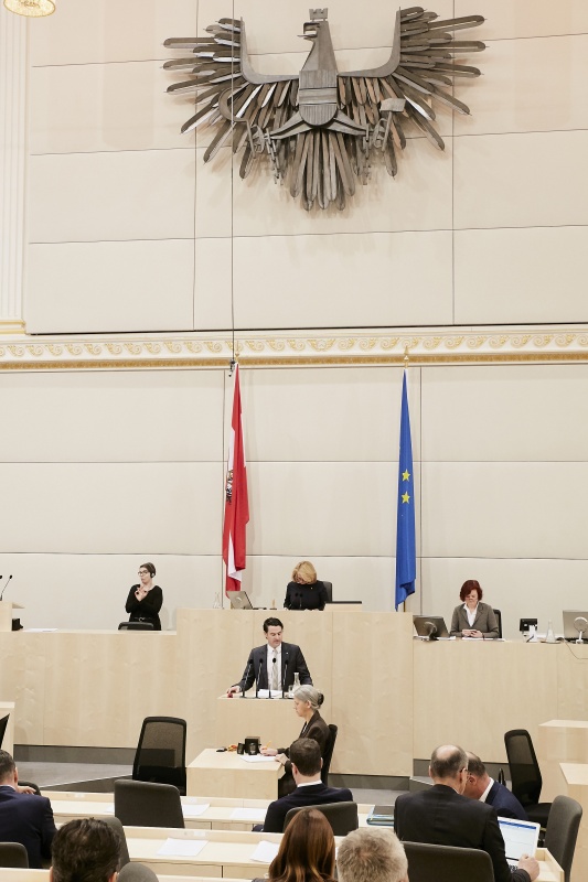 Nationalratsabgeordneter Christoph Zarits (V) am Rednerpult