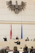 Nationalratsabgeordneter Konrad Antoni (S) am Rednerpult