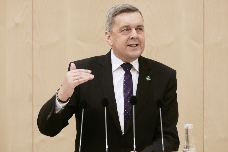 Nationalratsabgeordneter Konrad Antoni (S) am Rednerpult