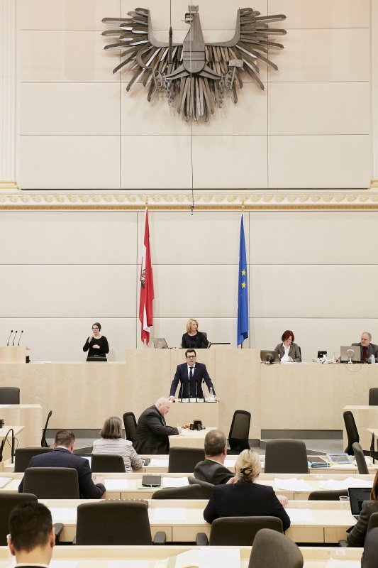 Nationalratsabgeordneter Robert Laimer (S) am Rednerpult