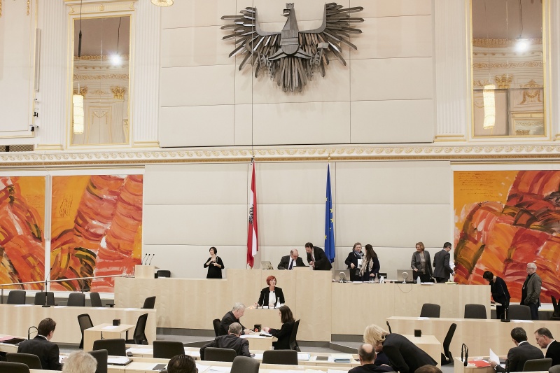 Nationalratsabgeordnete Klaudia Friedl (S) am Rednerpult