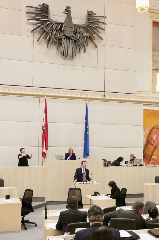 Nationalratsabgeordneter Nikolaus Berlakowich (V) am Rednerpult