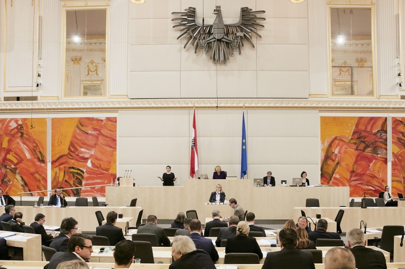 Nationalratsabgeordnete Martina Kaufmann (V) am Rednerpult