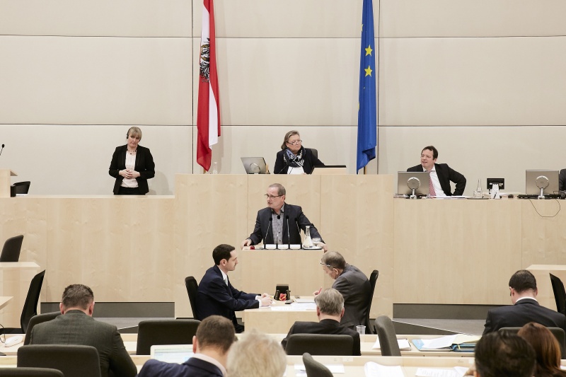 Nationalratsabgeordneter Dietmar Keck (S) am Rednerpult