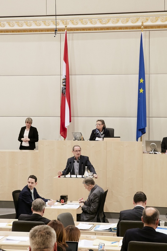 Nationalratsabgeordneter Dietmar Keck (S) am Rednerpult