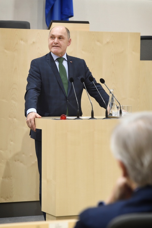 Begrüßung durch Nationalratspräsident Wolfgang Sobotka (V)