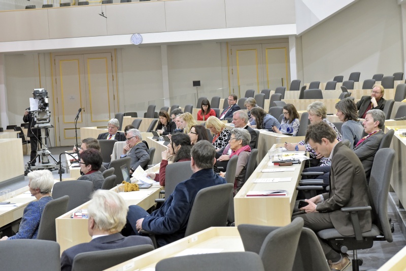 Blick Richtung EnqueteteilnehmerInnen