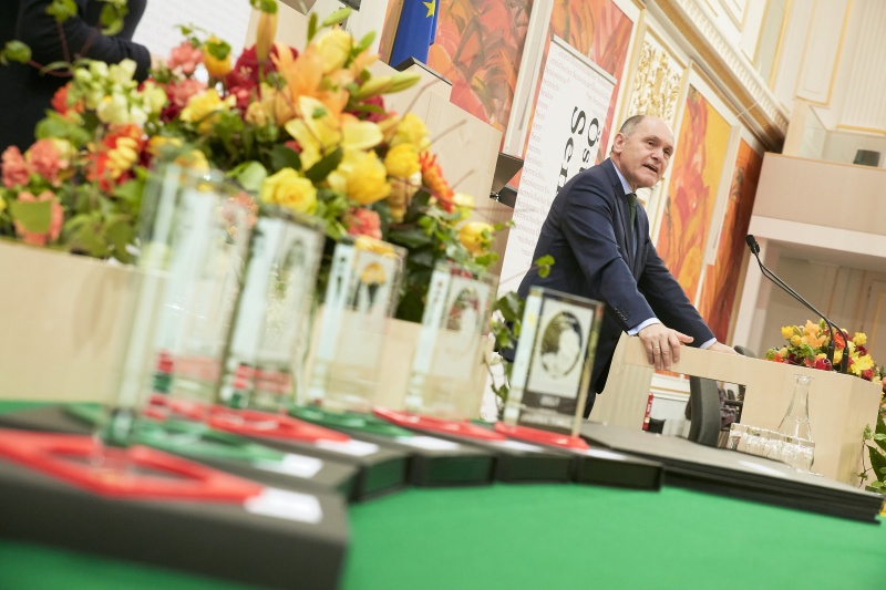 Begrüßung durch Nationalratspräsident Wolfgang Sobotka (V)