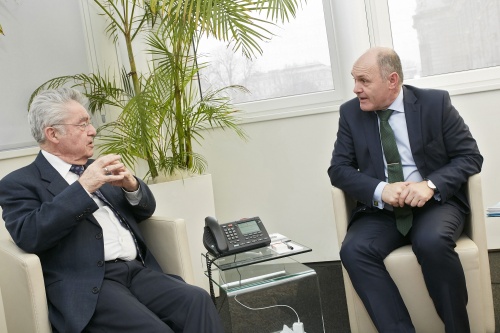 von rechts: Nationalratspräsident Wolfgang Sobotka (V),  Bundespräsident a. D. Heinz Fischer