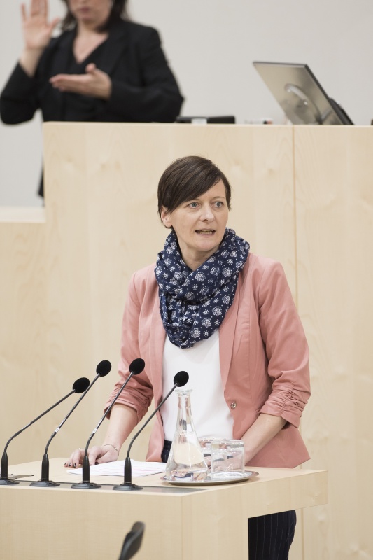 Am Rednerpult: Nationalratsabgeordnete Sabine Schatz (S)