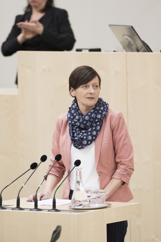 Am Rednerpult: Nationalratsabgeordnete Sabine Schatz (S)
