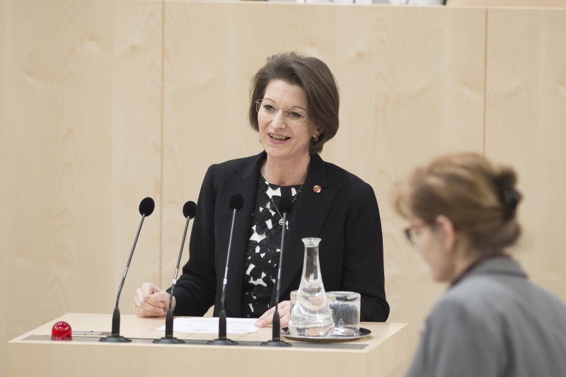 Am Rednerpult: Nationalratsabgeordnete Maria Smodics-Neumann (V)