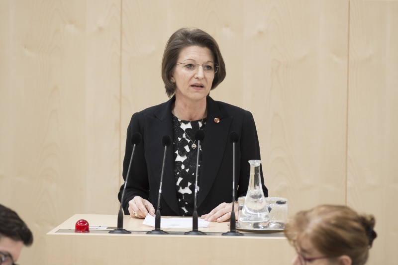Am Rednerpult: Nationalratsabgeordnete Maria Smodics-Neumann (V)
