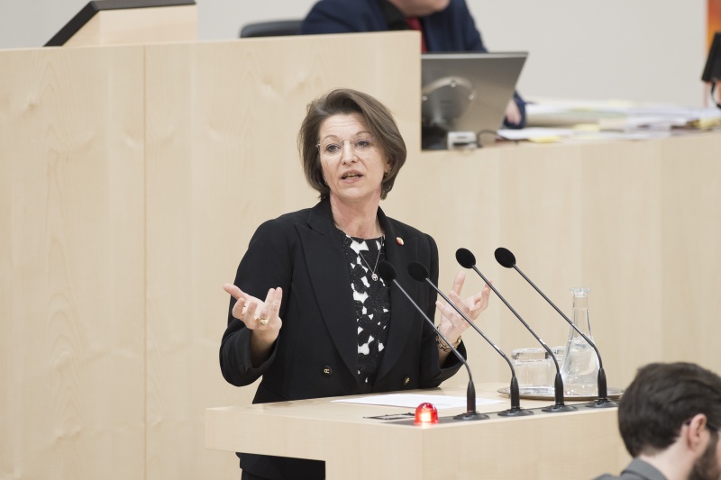 Am Rednerpult: Nationalratsabgeordnete Maria Smodics-Neumann (V)