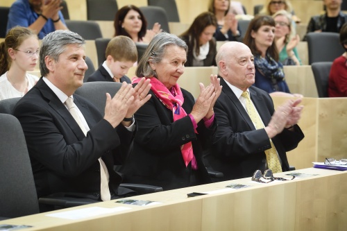 Von links: Vizekanzler a. D. Dr. Michael Spindelegger, Bundesministerin a. D. Dr. Hilde Hawlicek, Regierungsrat Anton Salesny
