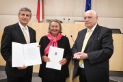 Von links: Vizekanzler a. D. Michael Spindelegger, Bundesministerin a. D. Hilde Hawlicek, Regierungsrat Anton Salesny