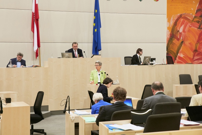 Bundesrätin Heidelinde Reiter (OF) am Rednerpult