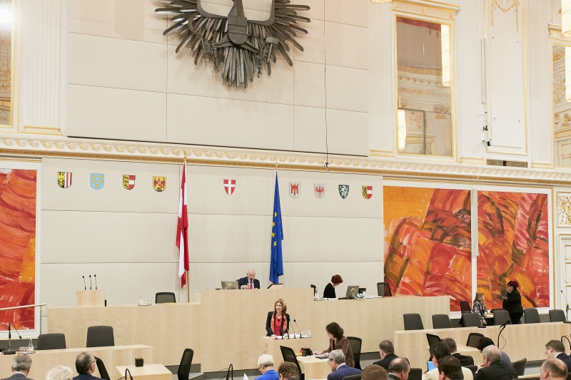 Bundesrätin Andrea Eder-Gitschthaler (V) am Rednerpult