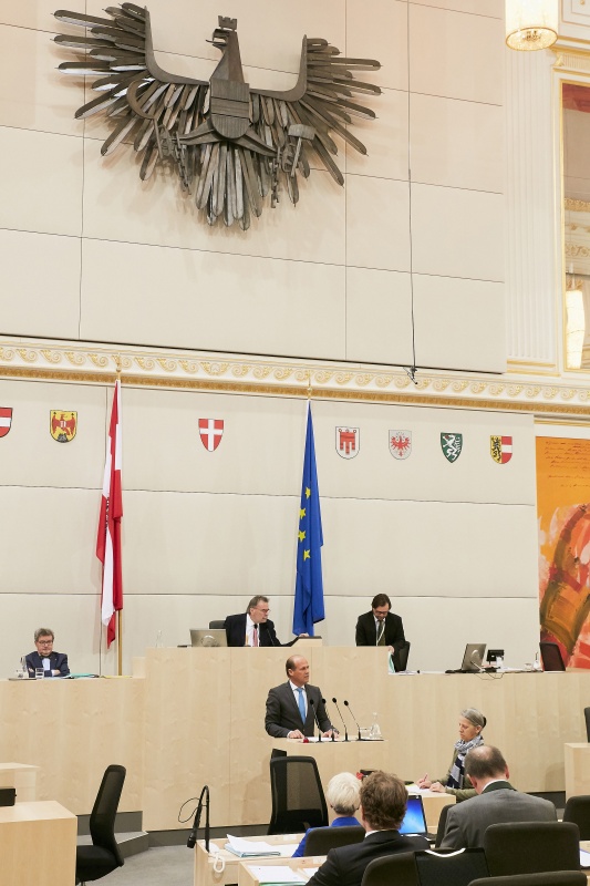 Bundesrat Christian Poglitsch (V) am Rednerpult