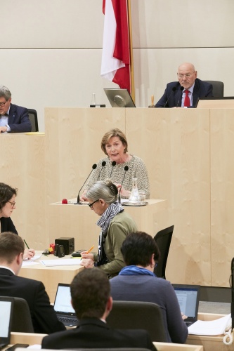 Bundesrätin Sonja Zwazl (V) am Rednerpult