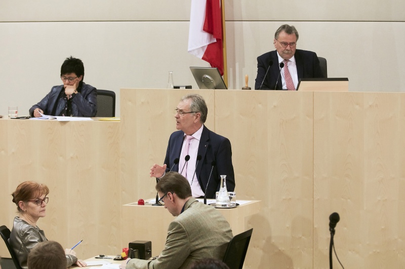 Bundesrat Edgar Mayer (V) am Rednerpult