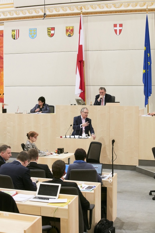 Bundesrat Edgar Mayer (V) am Rednerpult