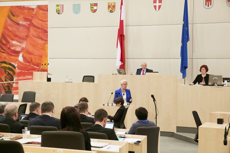 Bundesrätin Monika Mühlwerth (F) am Rednerpult