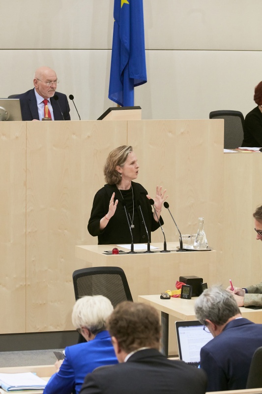 Bundesrätin Daniela Gruber-Pruner (S) am Rednerpult
