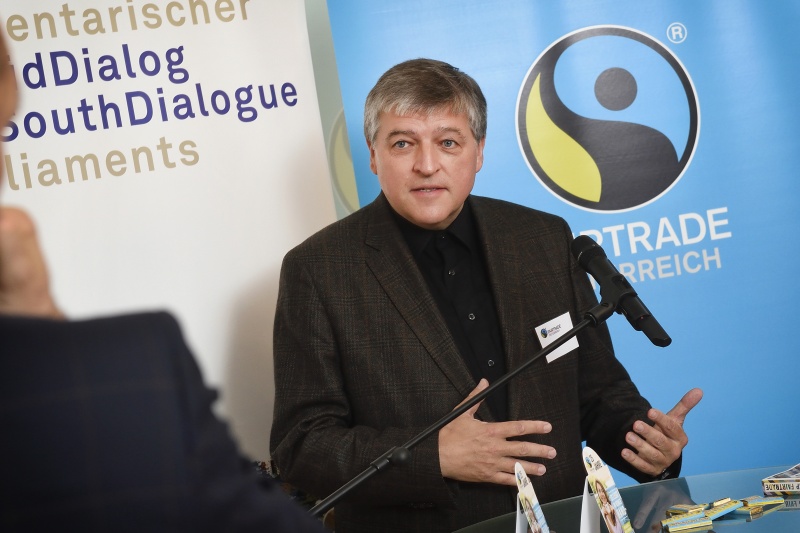 Vorstandsvorsitzender von FAIRTRADE Österreich Helmut Schüller am Wort
