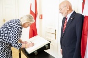 Bundesratspräsident Reinhard Todt empfängt niederländische Senatspräsidentin Ankie Broekers-Knol