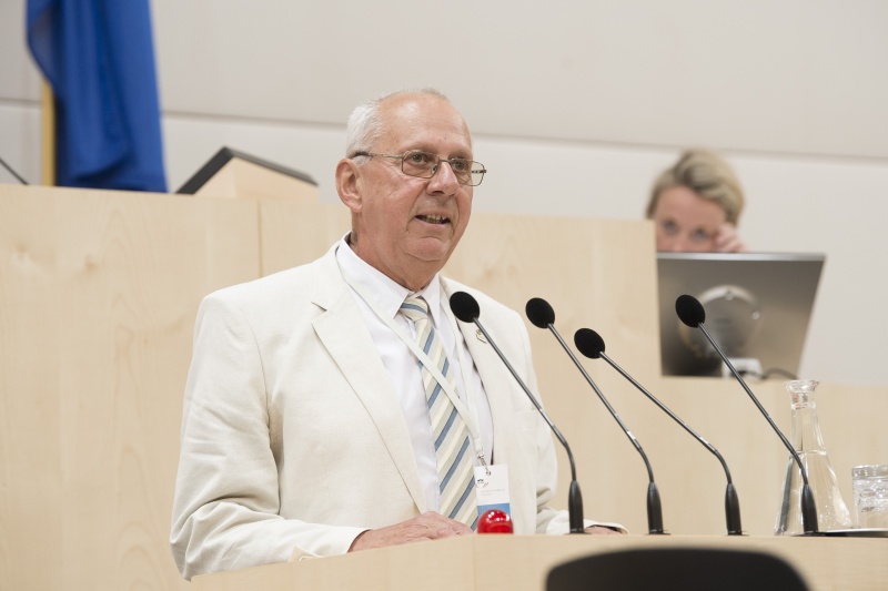 Am Rednerpult: Naturschutzbund Österreich Roman Türk