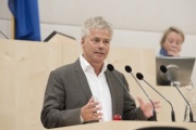 Am Rednerpult: Klima- und Energiefonds Ingmar Höbarth