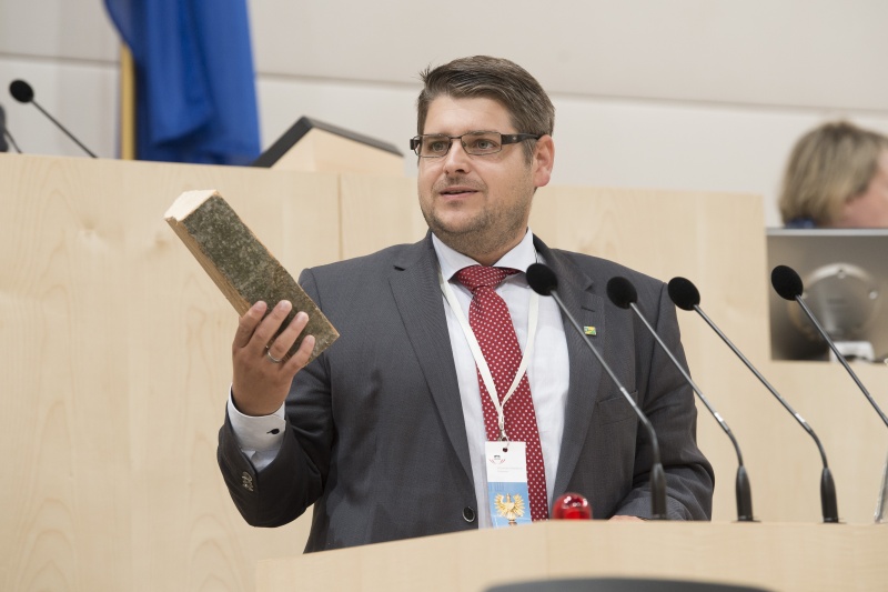 Am Rednerpult: Fraktionsexperte ÖVP CHristoph Pfemeter