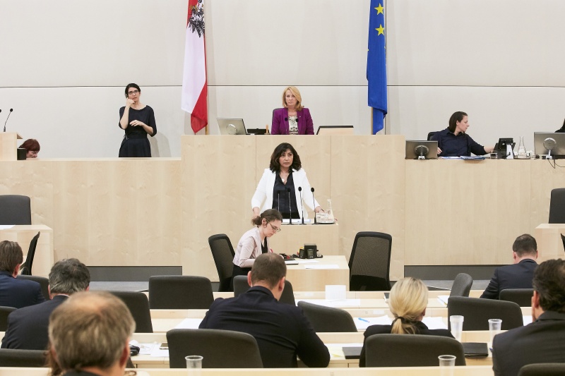 Nationalratsabgeordnete Selma Yildirim (S). Am Präsidium Zweite Nationalratspräsidentin Doris Bures (S)