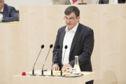 Am Rednerpult: Bundesrat Michael Wanner (S)