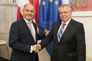 von links: Nationalratspräsident Wolfgang Sobotka (V), Präsidenten des Europäischen Rechnungshofs Klaus-Heiner Lehne