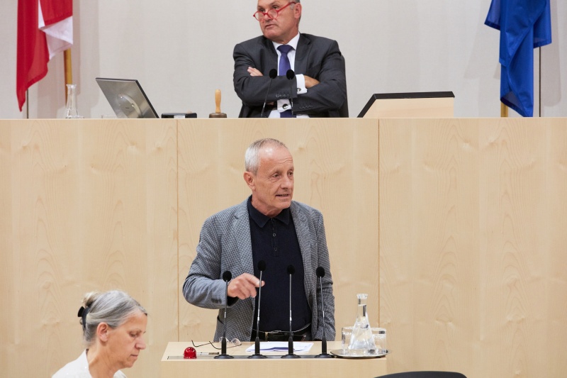 Am Rednerpult: Nationalratsabgeordneter Peter Pilz (P)